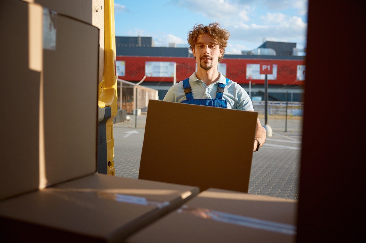 freight truck warehouse logistics